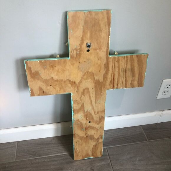 Large Wooden Hanging Wall Cross​ - Picture 6 of 10